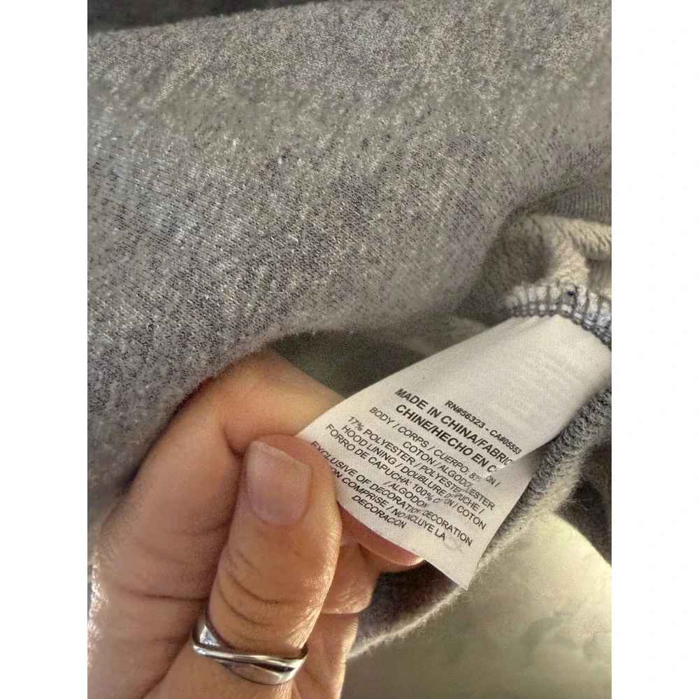Nike Mens Gray Camo Logo Funnel Neck Hoodie Sweatshirt Medium Raglan Pullover‎